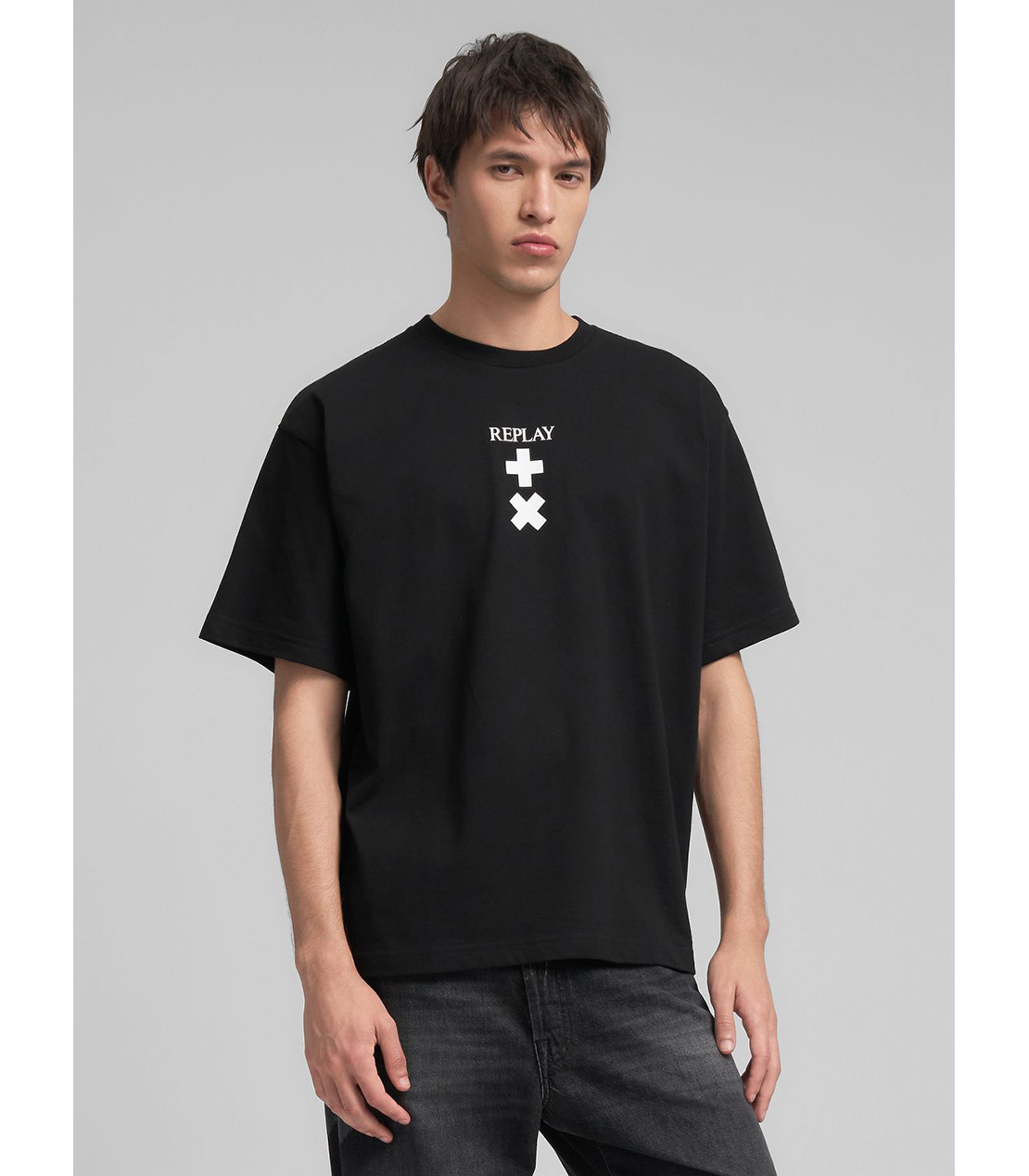 オーバーフィット REPLAY X MARTIN GARRIX ロゴ Tシャツ